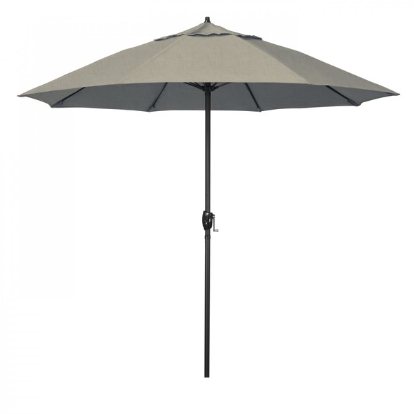 California Umbrella 9' Bronze Aluminum Market Patio Umbrella, Sunbrella Spectrum Dove 194061336892